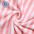 Super Soft Stripe Print Polyester Stretch Velvet Fabric